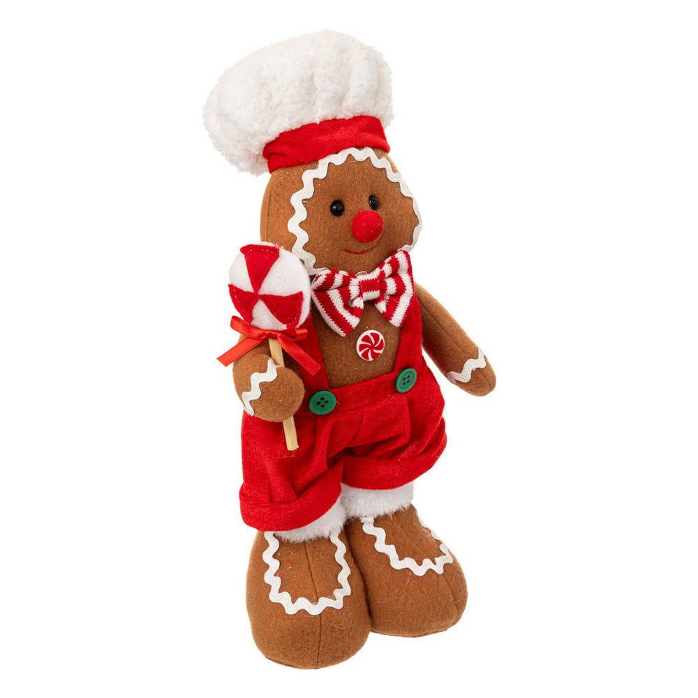 Déco de noël bonhomme pain d'épice h 36 cm
