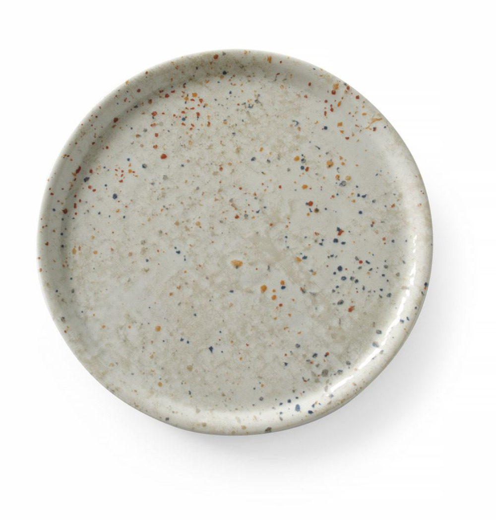 Assiette à pizza drops collection gris 310 mm - lot de 6 - hendi