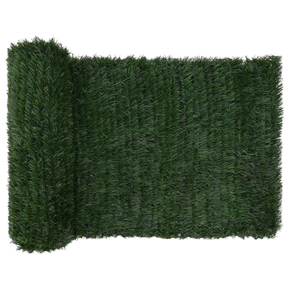 Clôture artificielle vert foncé 1 x 3 m pvc et acier