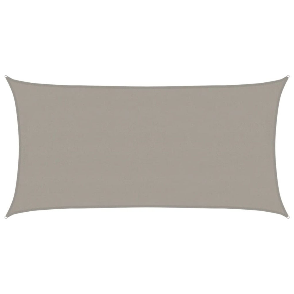 Voile d'ombrage 160 g/m² rectangulaire gris clair 4x7 m pehd