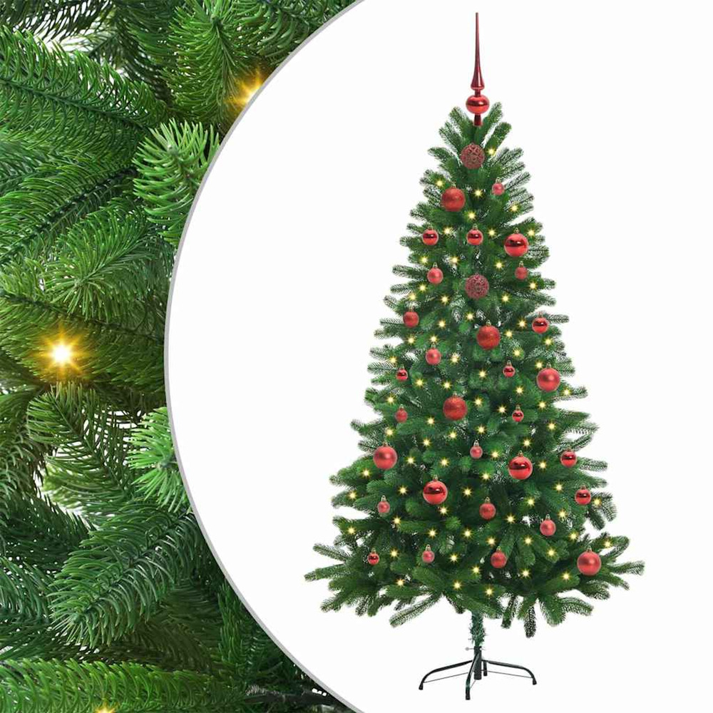 Sapin de noël avec 150 led avec support vert 150 cm pe