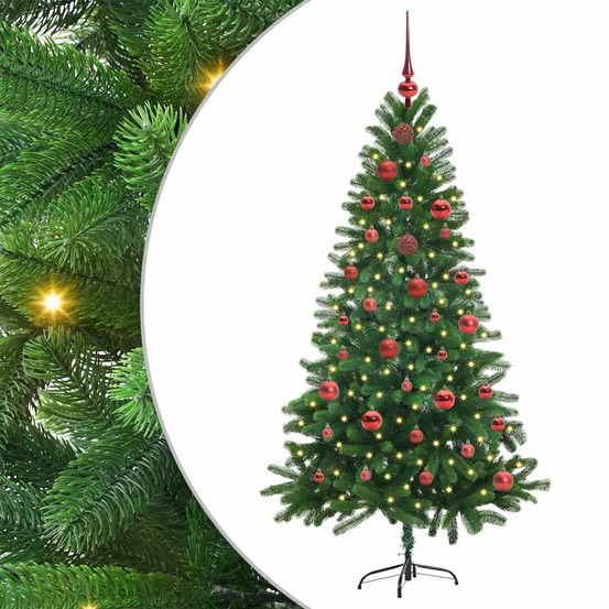 Sapin de noël avec 150 led avec support vert 150 cm pe