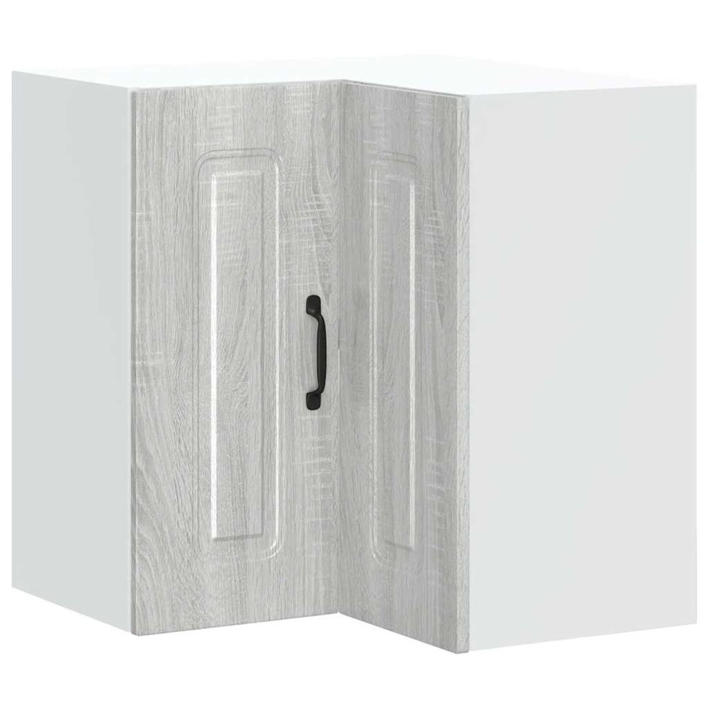 Armoire murale d'angle de cuisine kalmar sonoma gris