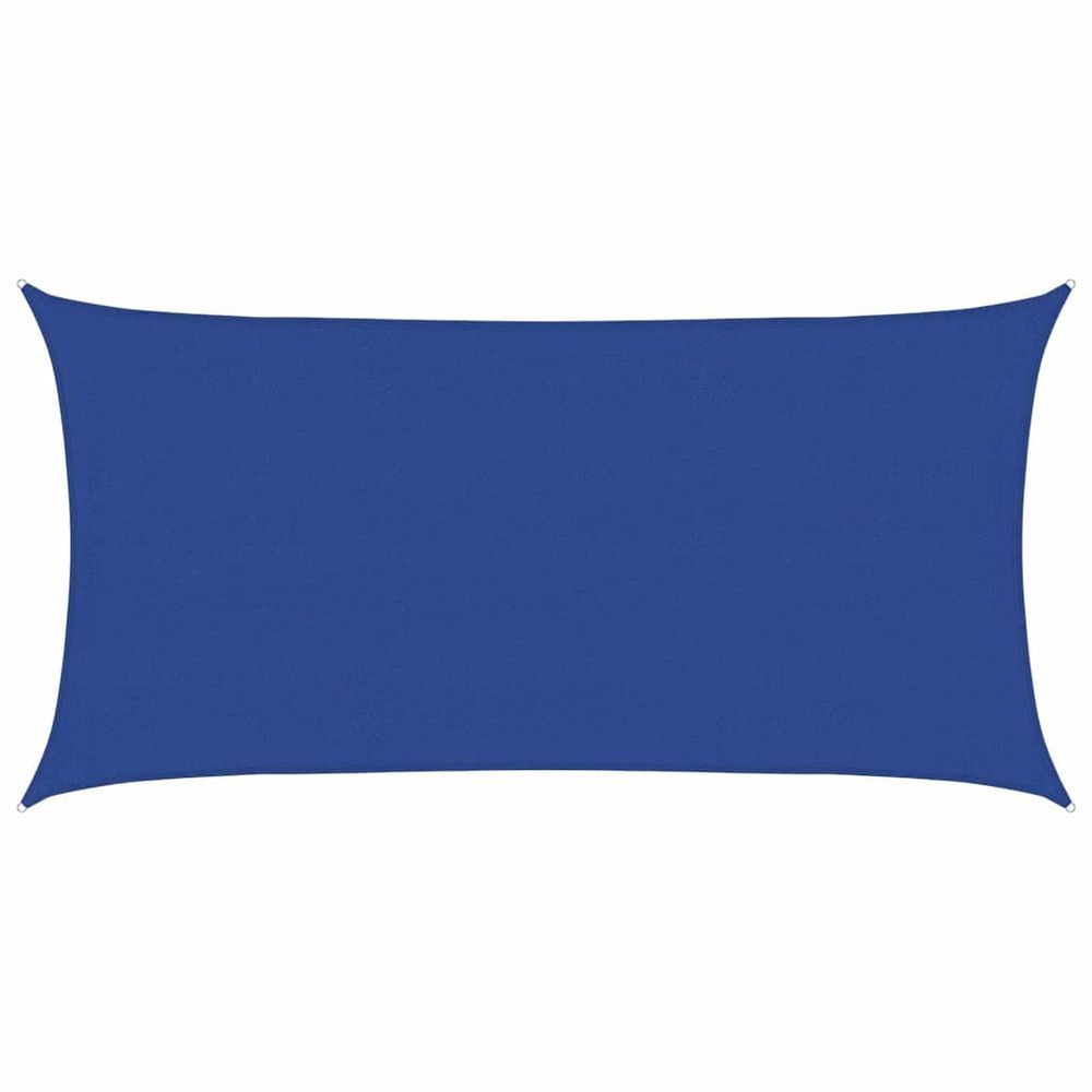 Voile d'ombrage 160 g/m² rectangulaire bleu 4x7 m pehd