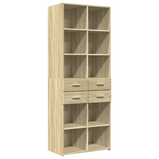 Buffet bahut commode armoire meuble de rangement organisateur cuisine salle de séjour salon haut sonoma 70 x 42,5 x 185 cm bo