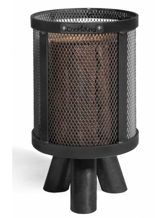 Bougeoir sur pieds extérieur pedro en acier noir 20cm