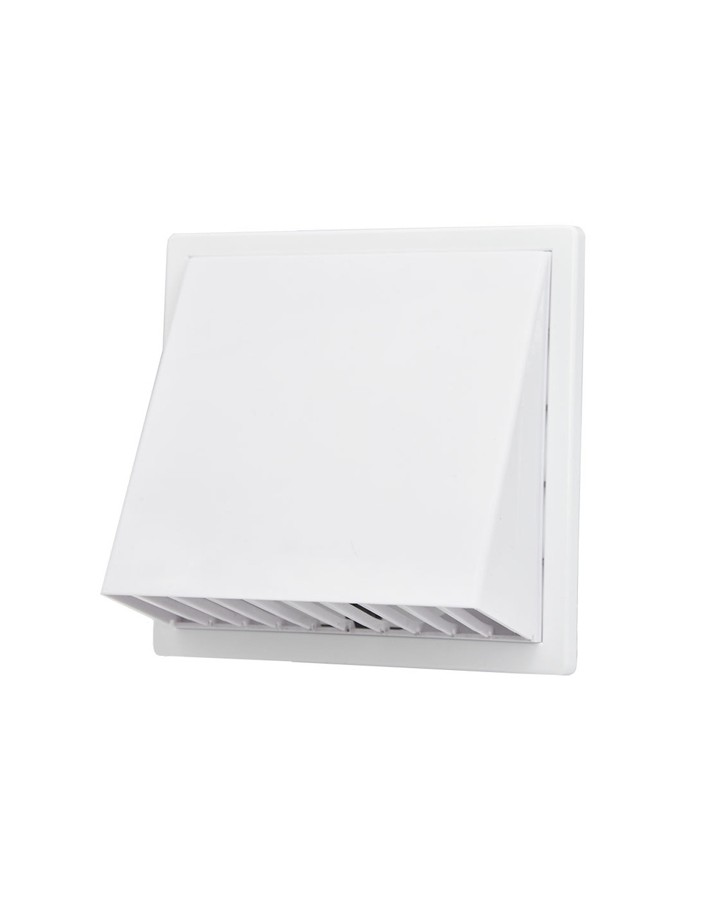 Grille d'aération avec hotte abs ø 100mm 170x170mm blanche