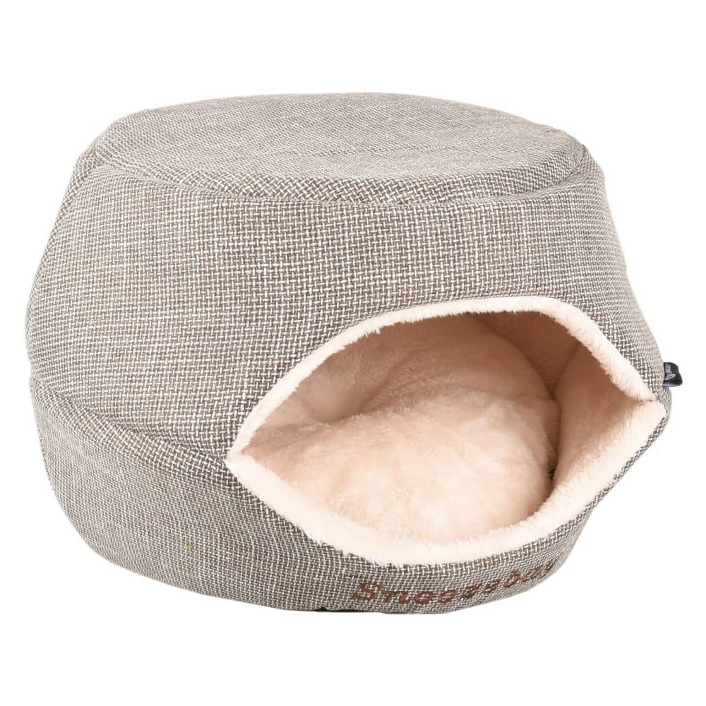 Cachette pour chat 2en1 snoozebay 45x35x35 cm marron et crème