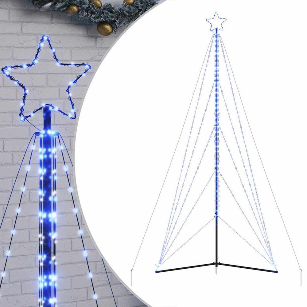 Sapin de noël à led 615 led bleu 404,5 cm