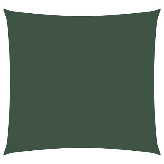 Voile de parasol tissu oxford carré 4,5x4,5 m vert foncé