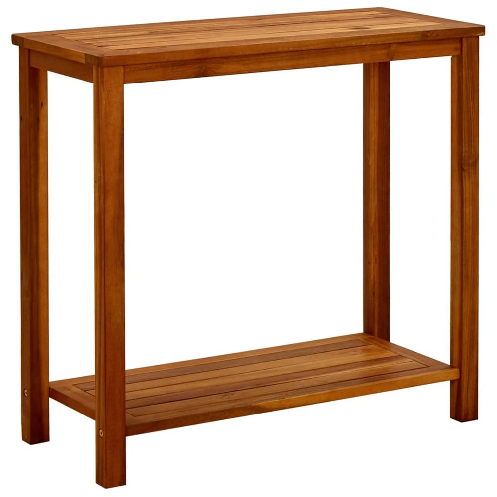 Table console de jardin 80x35x75 cm bois d'acacia solide