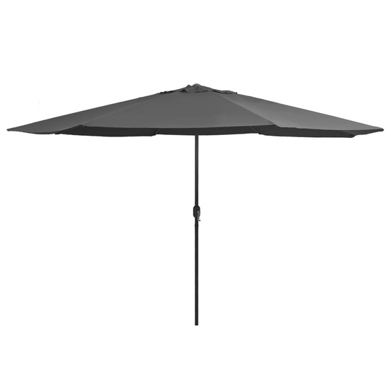 Parasol d'extérieur avec mât en métal