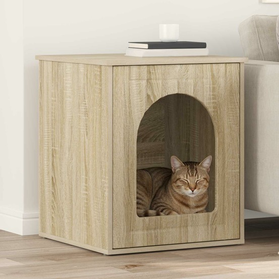 Maison pour chat sonoma 53 x 52 x 62 cm bois d'ingénierie