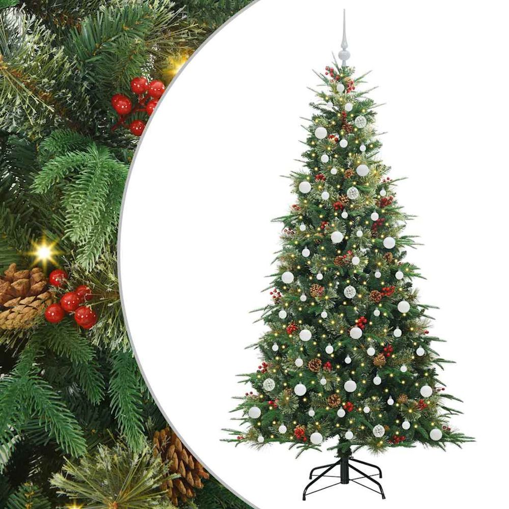 Sapin de noël artificiel à branches articulées vert 210 cm