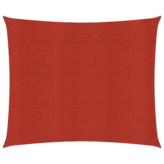 Voile d'ombrage 160 g/m² rouge 4 x 4 m pehd