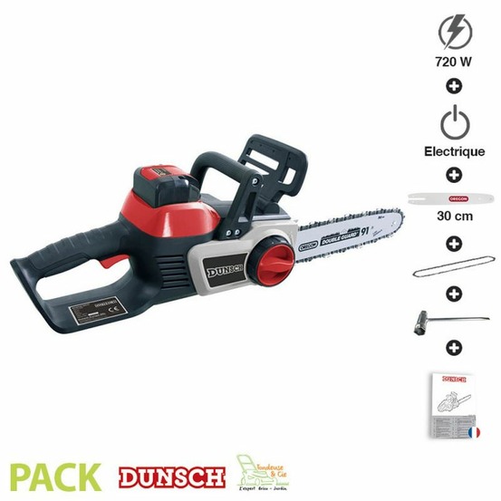 Tronconneuse sans fil 40v dunsch guide chaine oregon 30 cm du30040-ctf