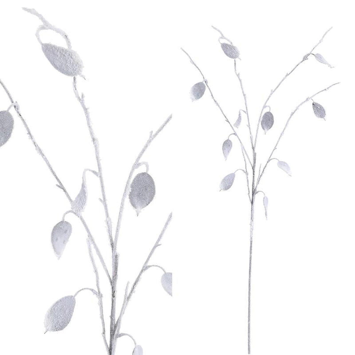 Ptmd twig plante lunia feuille artificielle - 69 x 20 x 79 cm - blanc