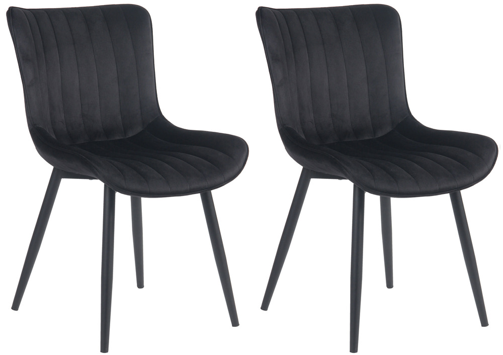 Lot de 2 chaises largo en velours