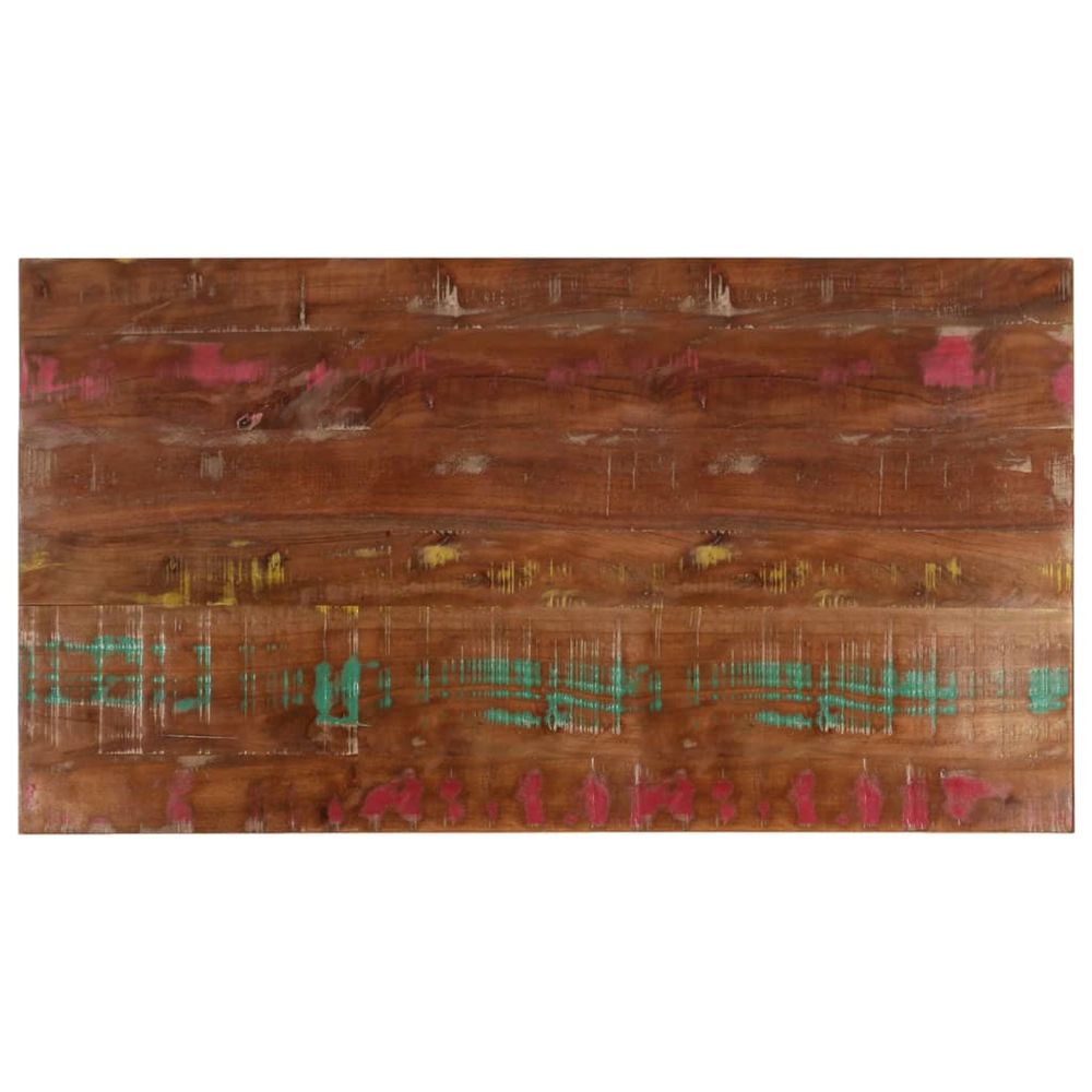 Dessus de table 110x70x2,5cm rectangulaire bois massif récupéré