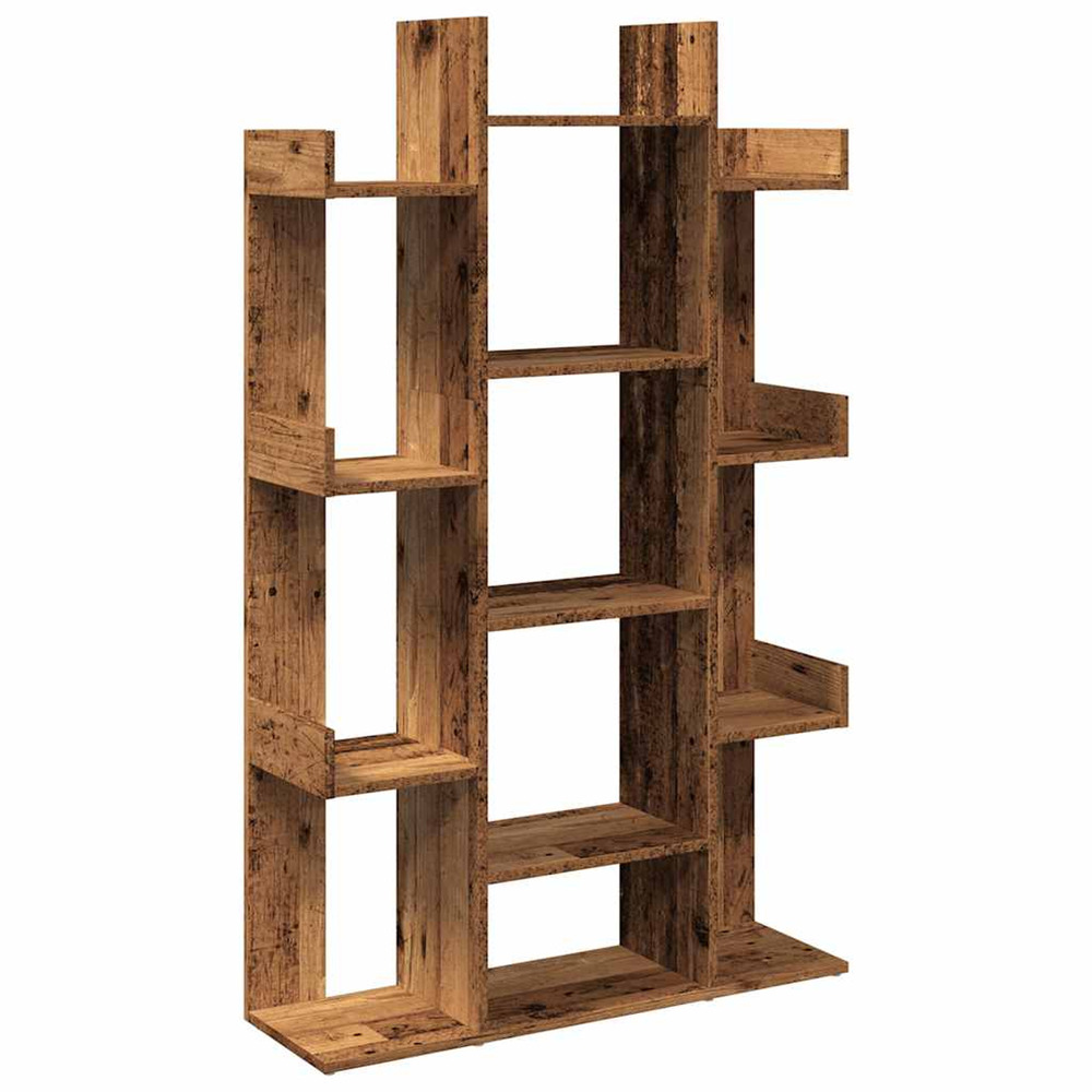 Bibliothèque vieux bois 86x25,5x140 cm bois d'ingénierie