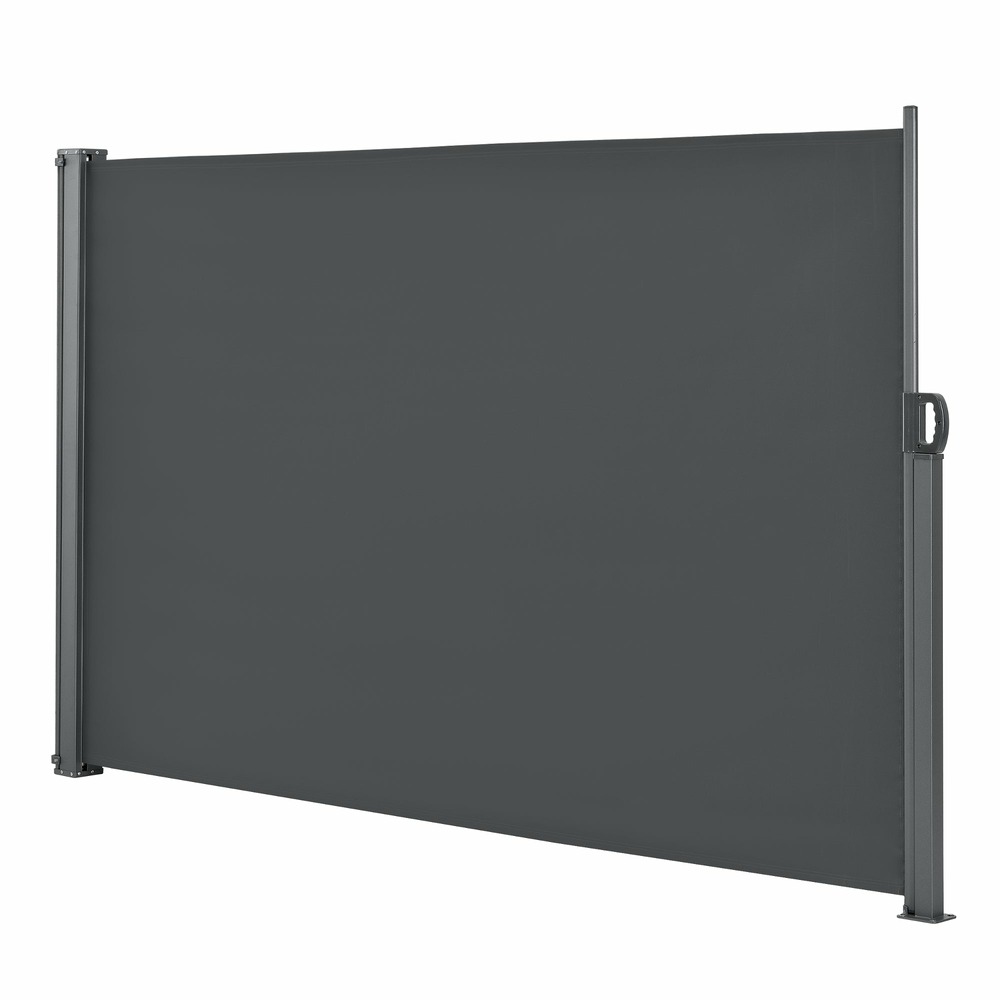 Store pour balcon latéral acier polyester 180 x 300 cm anthracite
