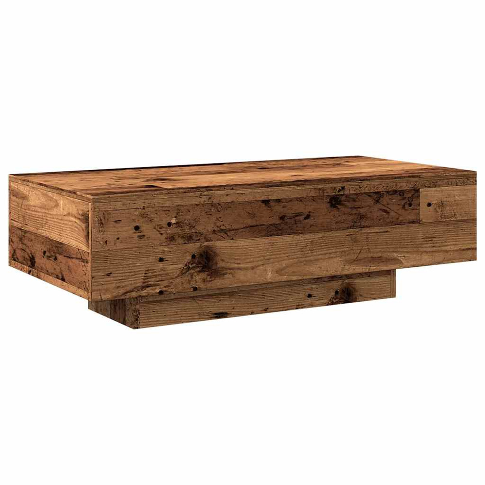 Table basse vieux bois 100x49,5x31 cm bois d'ingénierie