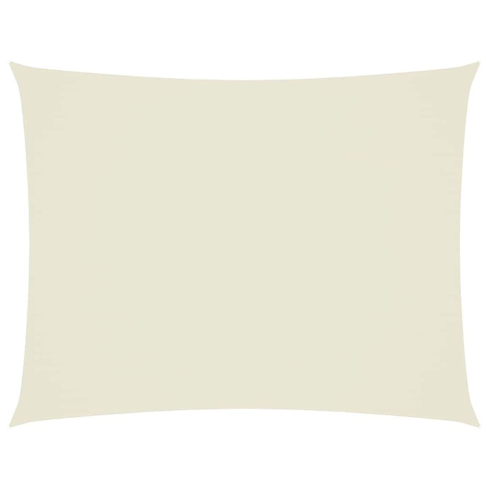 Voile de parasol tissu oxford rectangulaire 4x5 m crème