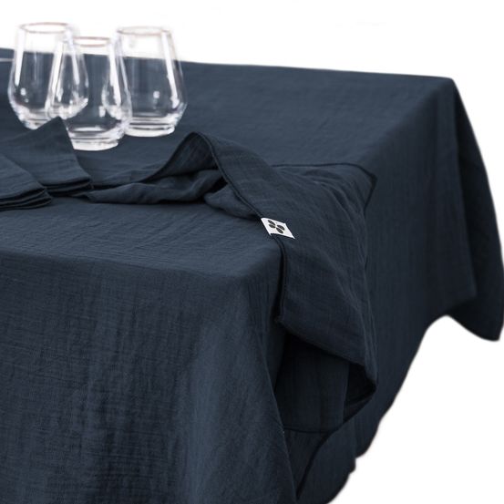 Nappe rectangle gaze de coton gaia