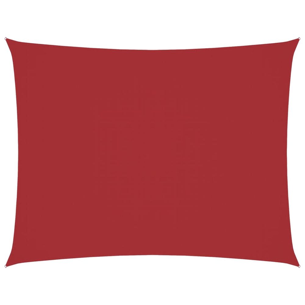 Voile de parasol tissu oxford rectangulaire 3x4,5 m rouge