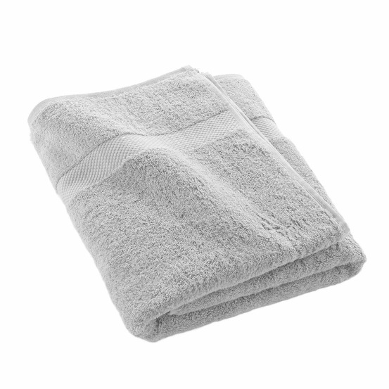 Serviette ou drap de bain 90 x 150 cm elegante gris perle
