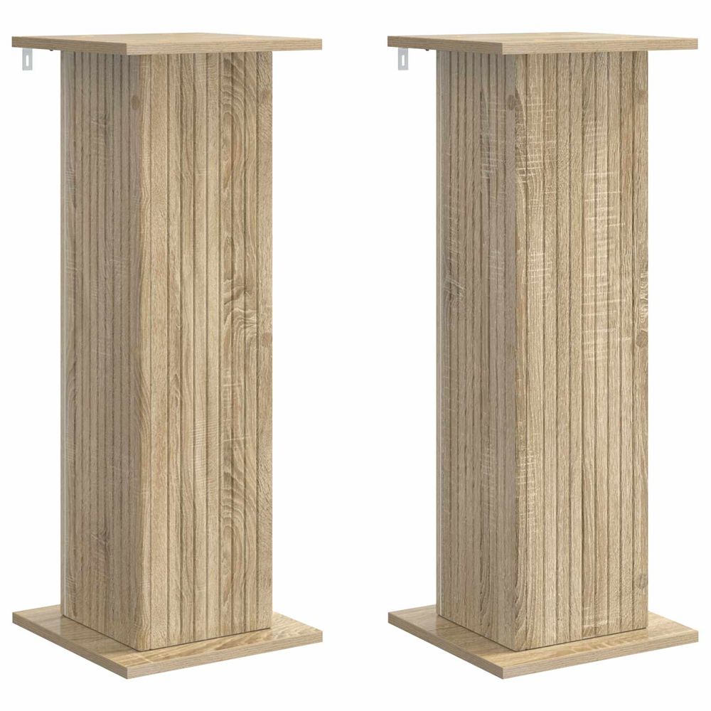Support de plante 2 pc chêne sonoma 30,5 x 30 x 80,5 cm