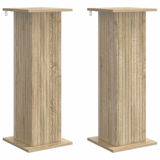 Support de plante 2 pc chêne sonoma 30,5 x 30 x 80,5 cm