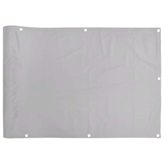 Écran d'intimité de balcon gris 300x75 cm pvc