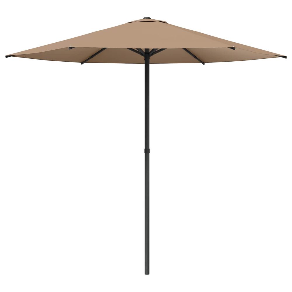 Parasol de jardin rectangulaire 2,3 x 2,3 m polyester taupe