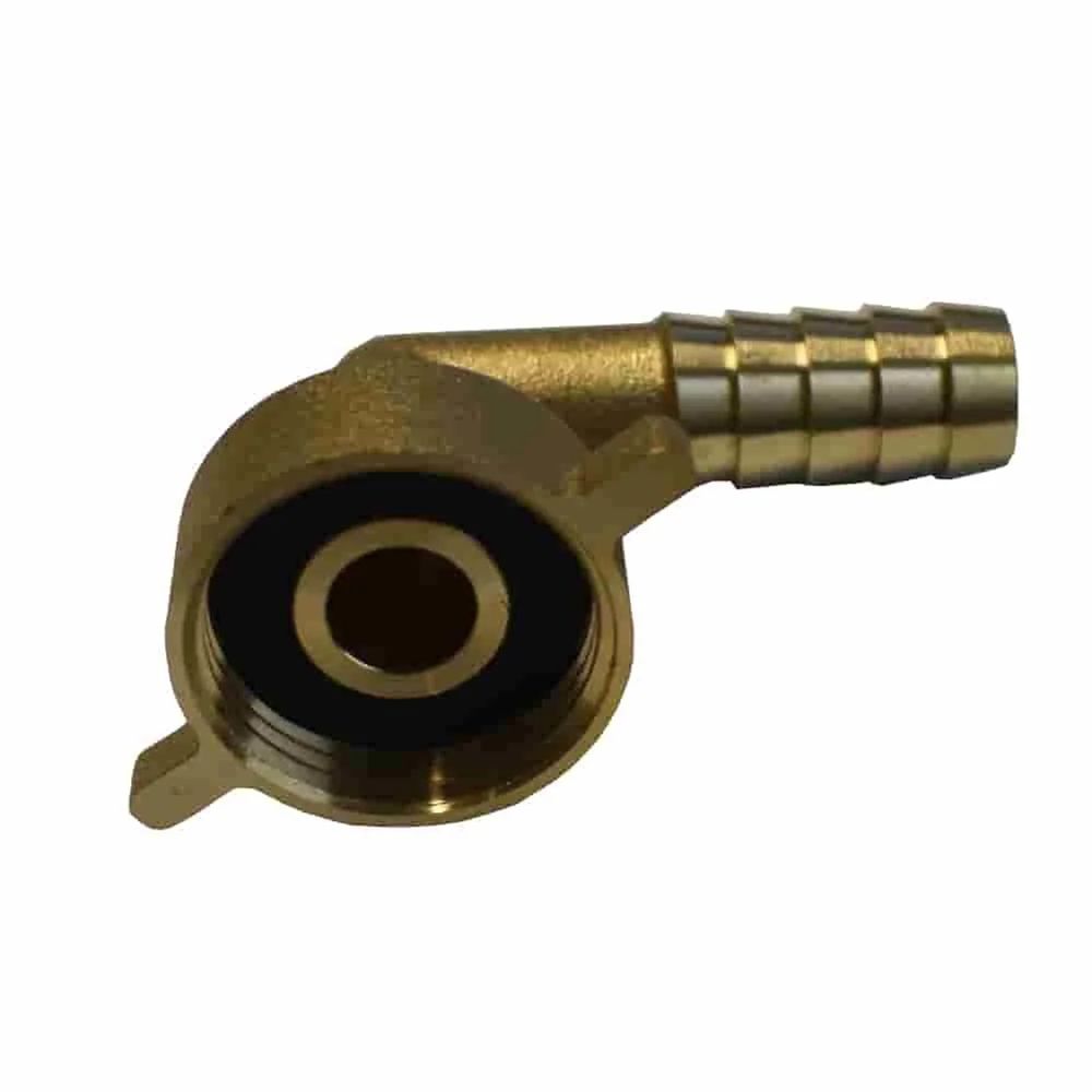 Raccord de tuyau laiton 3/4' avec angle et embout 13mm - connexion durable pour arrosage