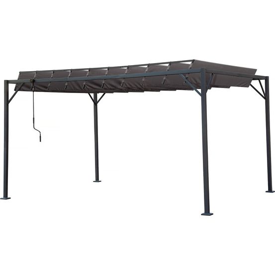 Pergola bioclimatique en tissu