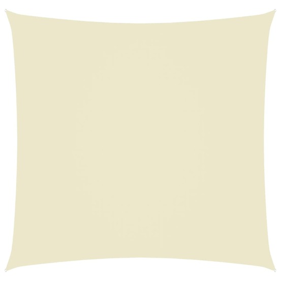 Voile toile d'ombrage parasol tissu oxford carré 7 x 7 m crème