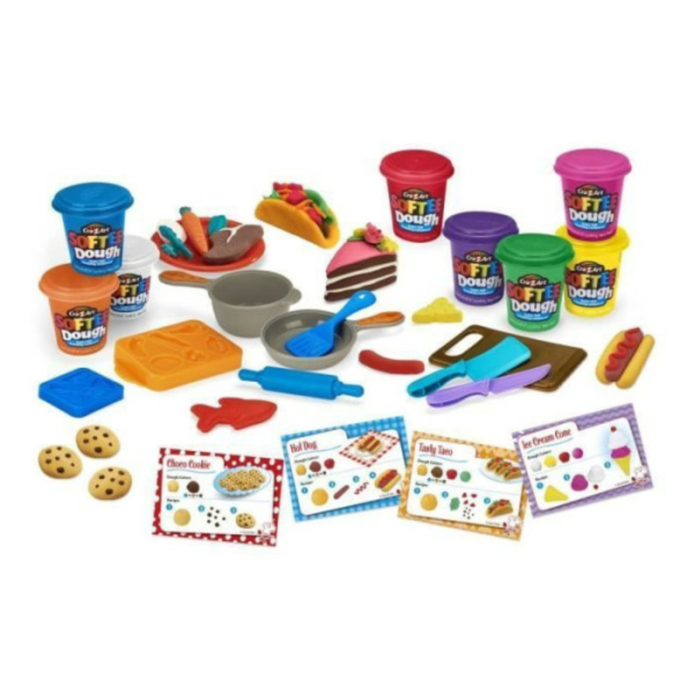 Lexibook - kit de pâte a modeler douce et malléable super chef
