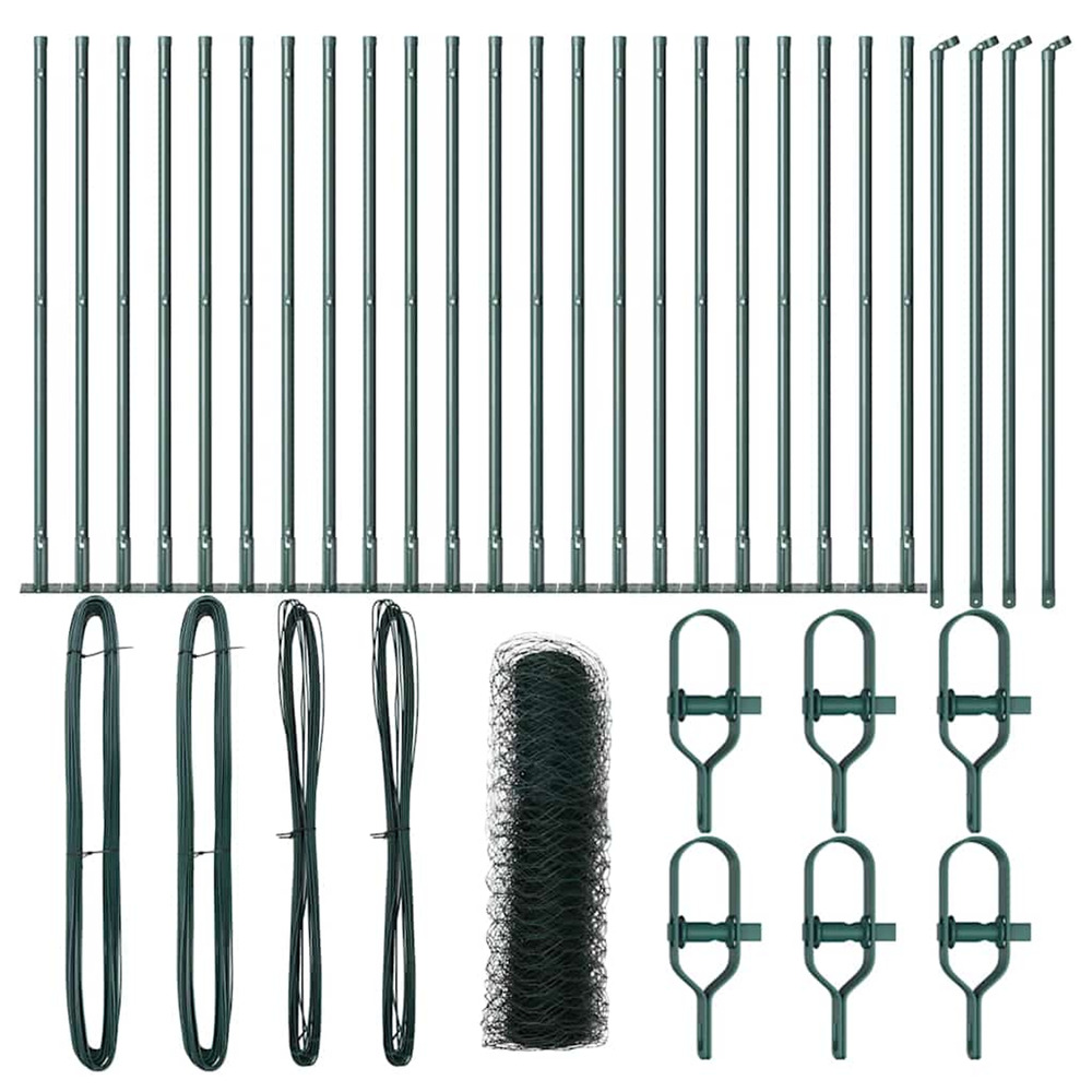 Poteau de clôture. Vert 50 x 0,8 m (maillage 36 mm)