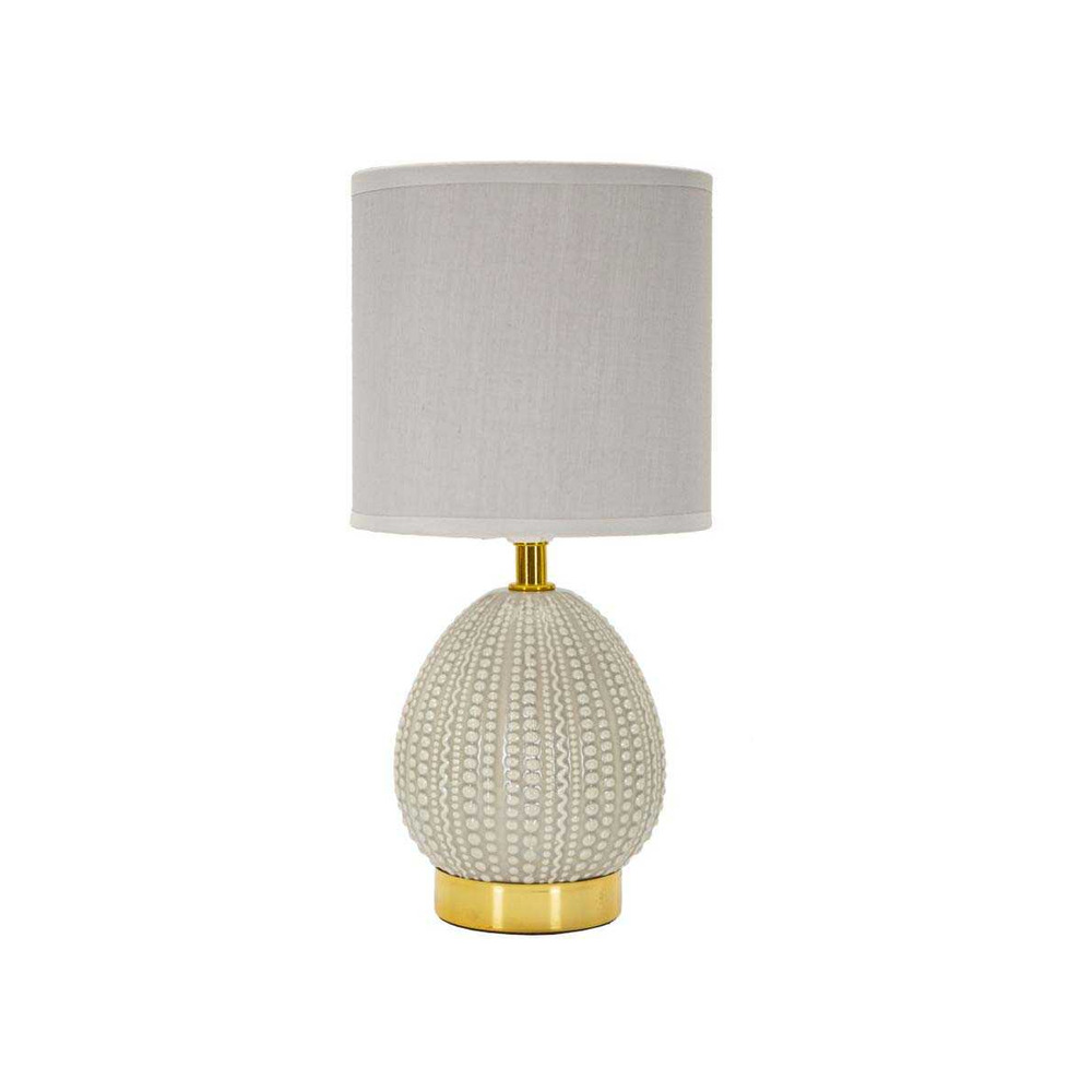 Lampe à poser en céramique et métal flavi 15 x 30.5 cm gris