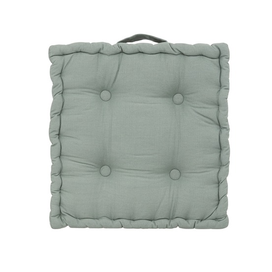 Coussin de sol 40 x 40 cm horizon uni celadon