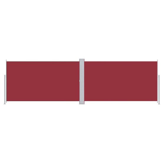 Auvent latéral rétractable rouge 180x600 cm