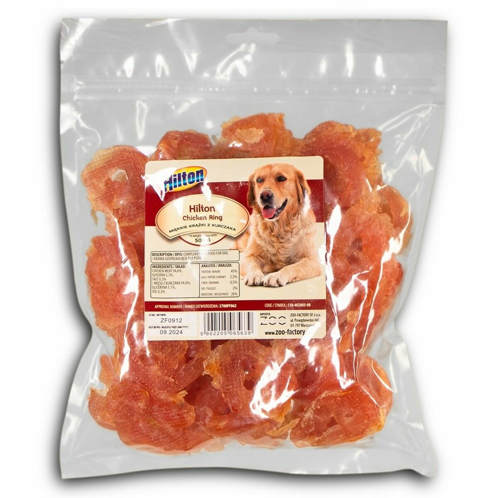 Snack pour chiens hilton poulet 500 g