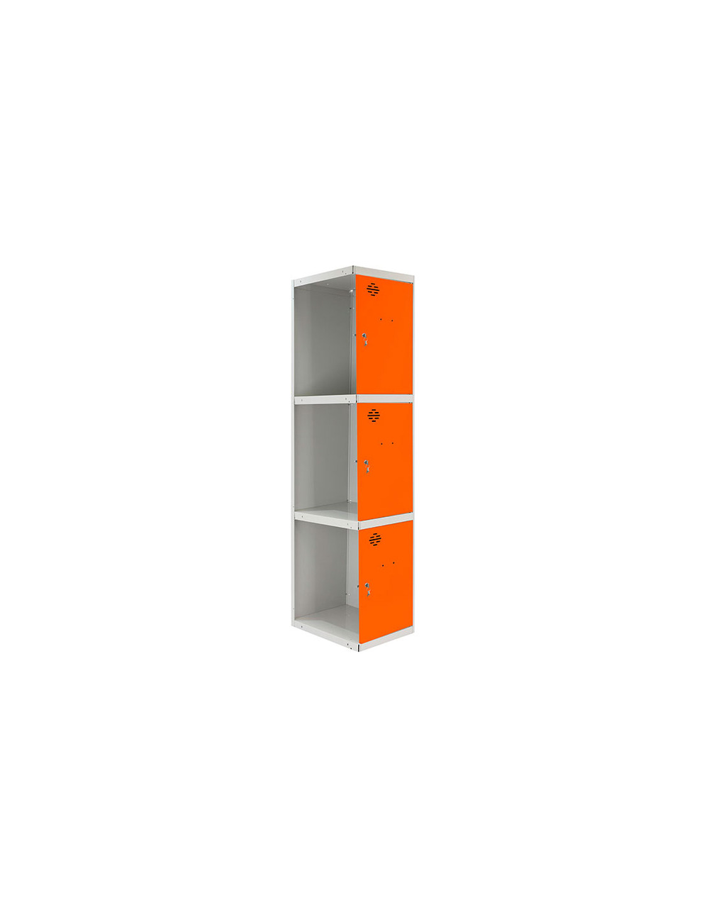Casier-armoire simonlocker prof.dism.3 porte 1/3 300 adi gr/oran gris/orange 1800x300x500 - simonrack