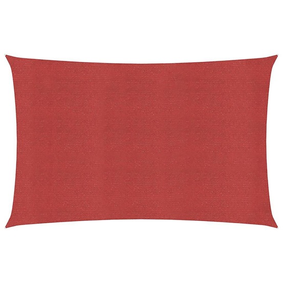 Voile d'ombrage 160 g/m² rouge 2,5x5 m pehd