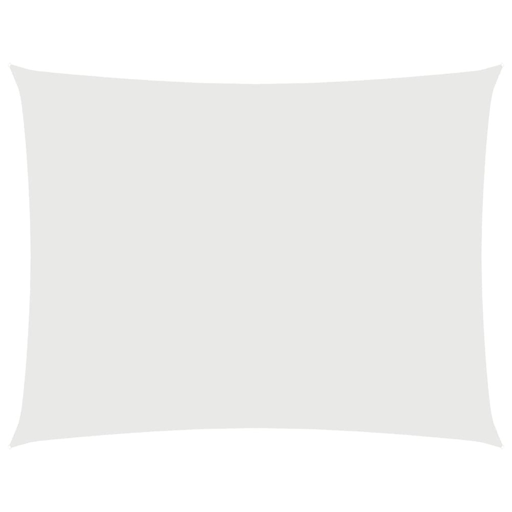 Voile de parasol tissu oxford rectangulaire 4x5 m blanc