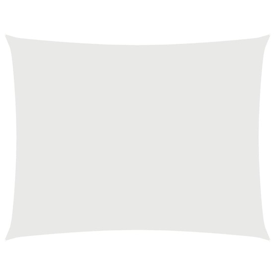 Voile de parasol tissu oxford rectangulaire 4x5 m blanc