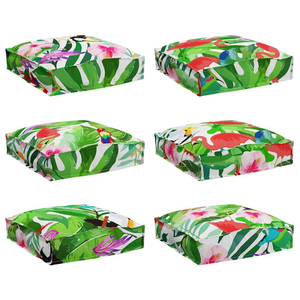 Coussin 6 pc tissu oxford multicolore 40 x 40 x 8 cm