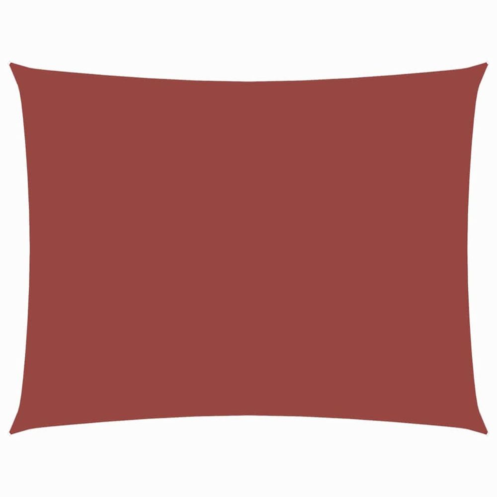 Voile de parasol tissu oxford rectangulaire 2x3,5 m terre cuite