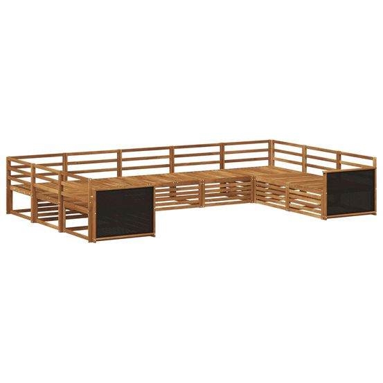 Ensemble de canapés d'extérieur 9 pc naturel